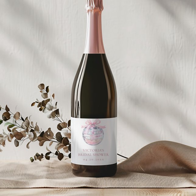 Girly Rosa Disco Boll Elegant Möhippa (Skapare uppladdad)