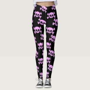 Girly Rosa Döskallars Leggings