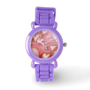 Girly Rosa Flyter hjärter Armbandsur