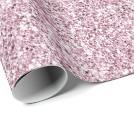 Girly Rosa Glam Glitter gnistra Presentpapper