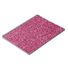 Girly Rosa Glitter Anteckningsbok