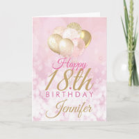 Girly Rosa Glitter-ballonger 18:e födelsedagen