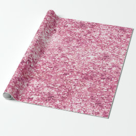 Girly Rosa Glitter Confetti Presentpapper