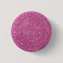 Girly Rosa Glitter Glam Knapp