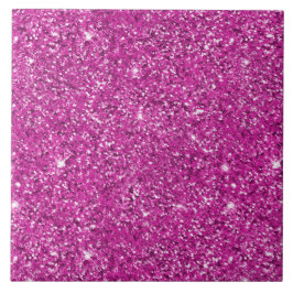 Girly Rosa Glitter Gnistra Kakelplatta