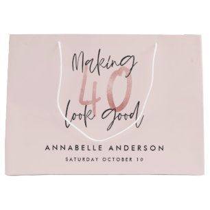 Girly rosa glitter modern snyggt 40 år