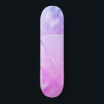 Girly rosa glitter moderna namn personlig coola mini skateboard bräda 18,5 cm<br><div class="desc">Rosa och lätt lila faux foil glitter silver metallisk skateboard stil.              Enkel att anpassa med ditt namn i handskrivet namnteckning stil. Kan vara en söt gåva till en tonåring flicka på Sweet 16,  Quinceanera,  studenten,  födelsedag,  jul eller något annat tillfälle.</div>