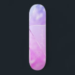 Girly rosa glitter moderna namn personlig coola mini skateboard bräda 18,5 cm<br><div class="desc">Rosa och lätt lila faux foil glitter silver metallisk skateboard stil.              Enkel att anpassa med ditt namn i handskrivet namnteckning stil. Kan vara en söt gåva till en tonåring flicka på Sweet 16,  Quinceanera,  studenten,  födelsedag,  jul eller något annat tillfälle.</div>