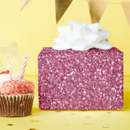 Girly Rosa Glitter Presentpapper