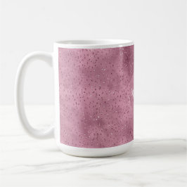 Girly Rosa Glitzy Glitter Gnistra personlig Kaffemugg