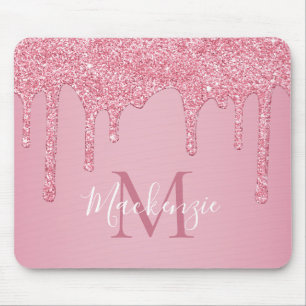 Girly Rosa Gnistra Glitter Drives Monogram Musmatta