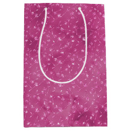 Girly Rosa Gnistra Glitter Flowers