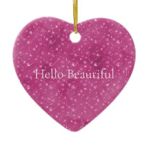 Girly Rosa Gnistra Glitter Flowers