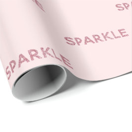 Girly Rosa Gnistra Glitter Offert Presentpapper