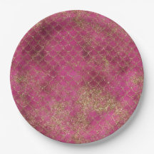 Girly Rosa Guld Glitter Sjöjungfru Glitz