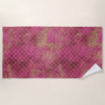 Girly Rosa Guld Glitter Sjöjungfru Glitz