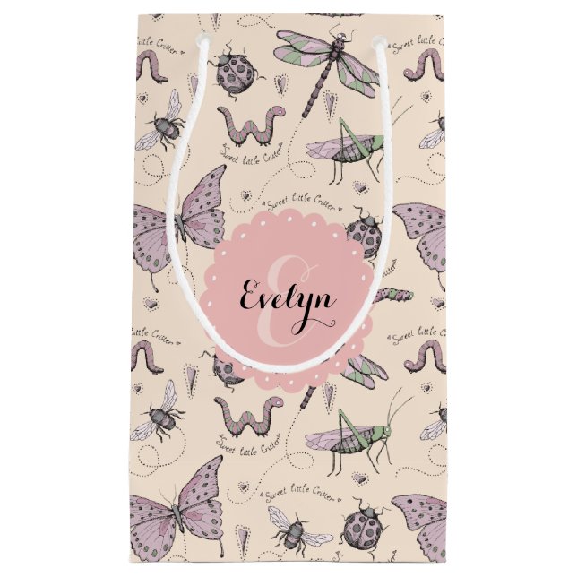 Girly  Rosa Insekter Butterfly Ladybug (Framsidan)