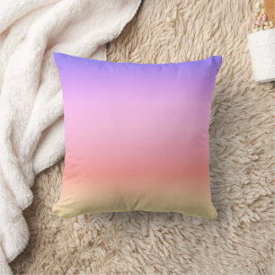 Girly Rosa Lila Sunset Ombre Gradient Kudde
