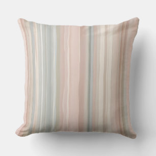 Girly Rosa och Mint Modern Kustal Rand Kudde