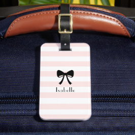 Girly Rosa Parisian Theme Personlig Bagagebricka