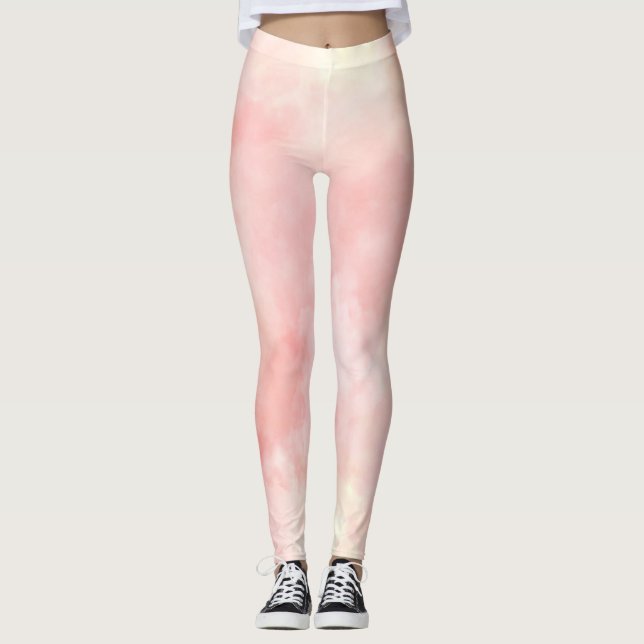 Girly Rosa  Peach     Leggings (Framsida)