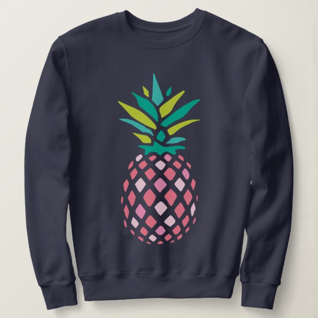 Girly Rosa Pineapple Tröja (Design framsida)