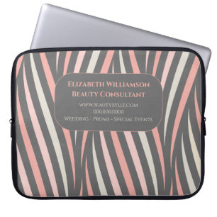 Girly Rosa Professionell Modern Laptop Fodral