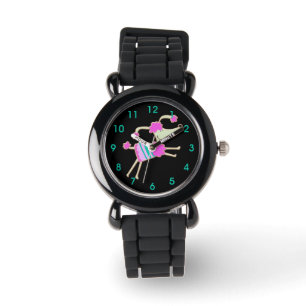 Girly Rosa Pudel Kids Armbandsur