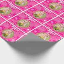 Girly Rosa Retro Doll Låt oss Gå Party födelsedage