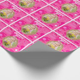 Girly Rosa Retro Doll Låt oss Gå Party födelsedage Presentpapper