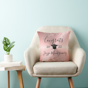 Girly Rosa Sheen Studenten Glittery Kudde