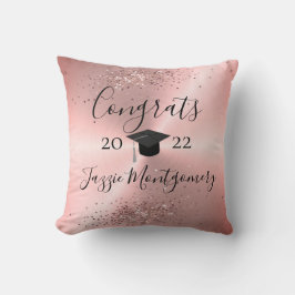 Girly Rosa Sheen Studenten Glittery Kudde