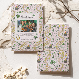 Girly Rosa St Patricks Irish Tack You Card