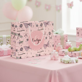 Girly Rosa Sweet Little Critter Monogram