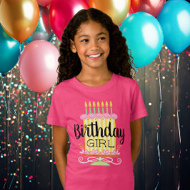 Girly Rosa Sweet Whimsical Birthday T Shirt