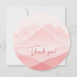 Girly Rosa Tack Julkort