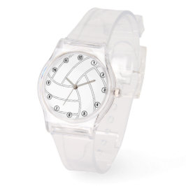 Girly Rosa Volleyball Sports Watch Armbandsur