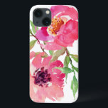 Girly Rosa Watercolor Blommönster<br><div class="desc">Söt och feminin,  detta pulserande vattenfärgsfärgade blommönster i rosa har ett par djupa blommor i rosan med flytande grenar som tillför en aning grönt. Det tillför ett trendig och ett modernt utseende till din smarta mobil.</div>