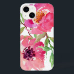 Girly Rosa Watercolor Blommönster<br><div class="desc">Söt och feminin,  detta pulserande vattenfärgsfärgade blommönster i rosa har ett par djupa blommor i rosan med flytande grenar som tillför en aning grönt. Det tillför ett trendig och ett modernt utseende till din smarta mobil.</div>