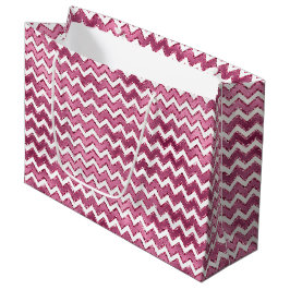 Girly Rosa White Zigzag Rand