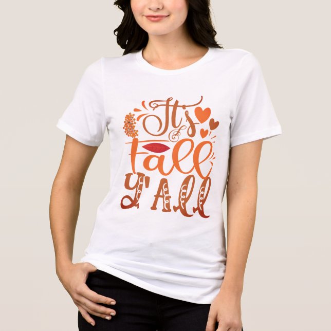Girly Rustic Fall Thanksgiving Kärlek Heart T Shirt (Framsida)