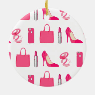 Girly sak-design julgransprydnad keramik