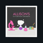 Girly Science Party Pappersservett<br><div class="desc">Känner du en tjej som kärlek science? Ett vetenskapligt tema, party, är perfekt för den lilla vetenskapsmannen i ditt liv! Gör det till en fantastisk-födelsedagsfest med Party Napkins i Girly Science designad av Enchantny Design Company. Dessa pappra blöjor har en labbinställning som är komplett med sak som ditt barn kan...</div>