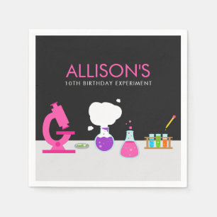 Girly Science Party Pappersservett