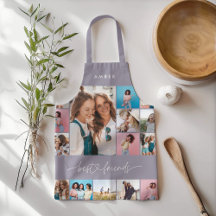 Girly script multifoto, bästa vän i modern lilak