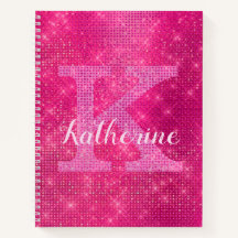 Girly Shock rosa Diamond Glam Gnistra Monogram Nam