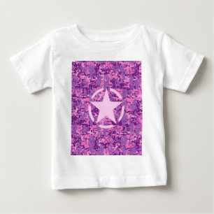 Girly Shock rosa Digital Camouflage Camo T-shirt