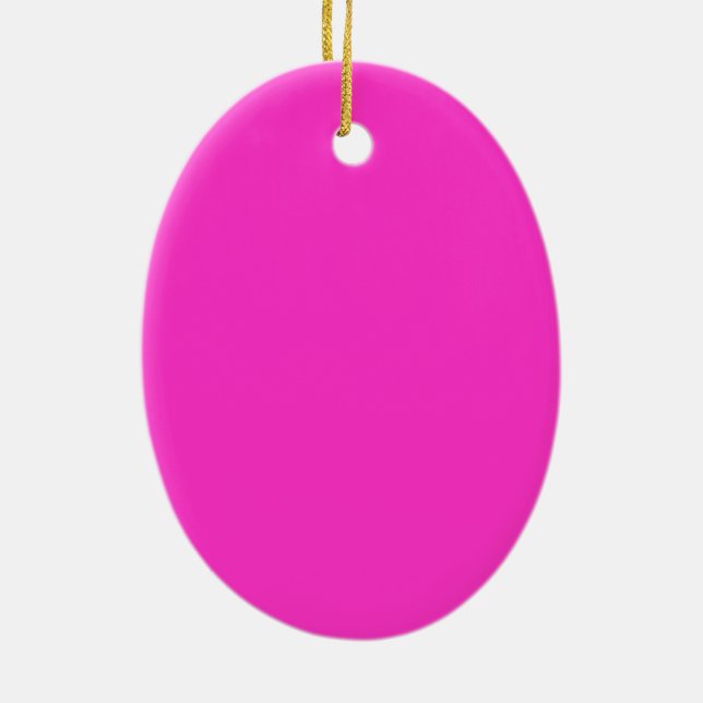 Girly Shock rosa Julgransprydnad Keramik (Baksidan)