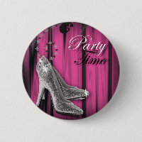 girly Shock rosa silver stilettos födelsedagsfest