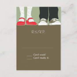 Girly Shoes & Sneakers Illustrated Bröllop (Camo) OSA Kort